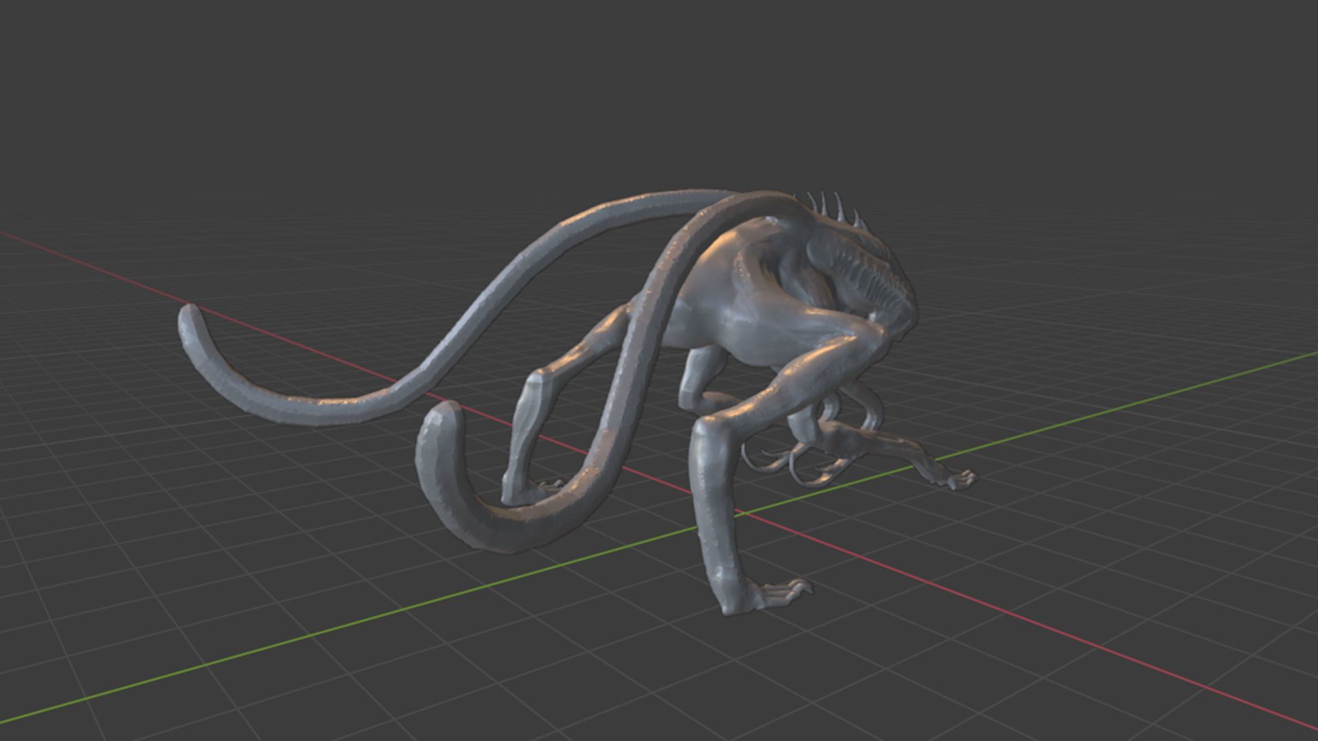 White Spike 3D print model_2