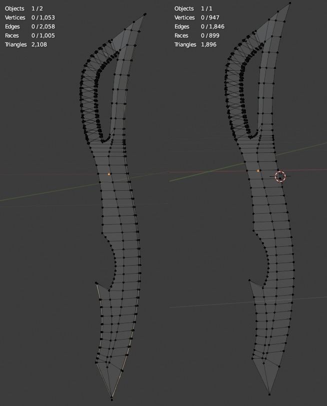 Dark Machete Game-ready Low-poly 3D model_3