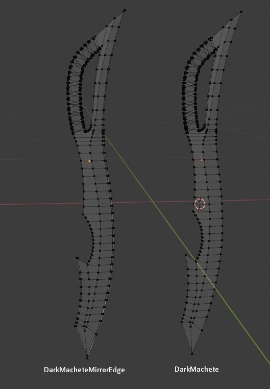 Dark Machete Game-ready Low-poly 3D model_2