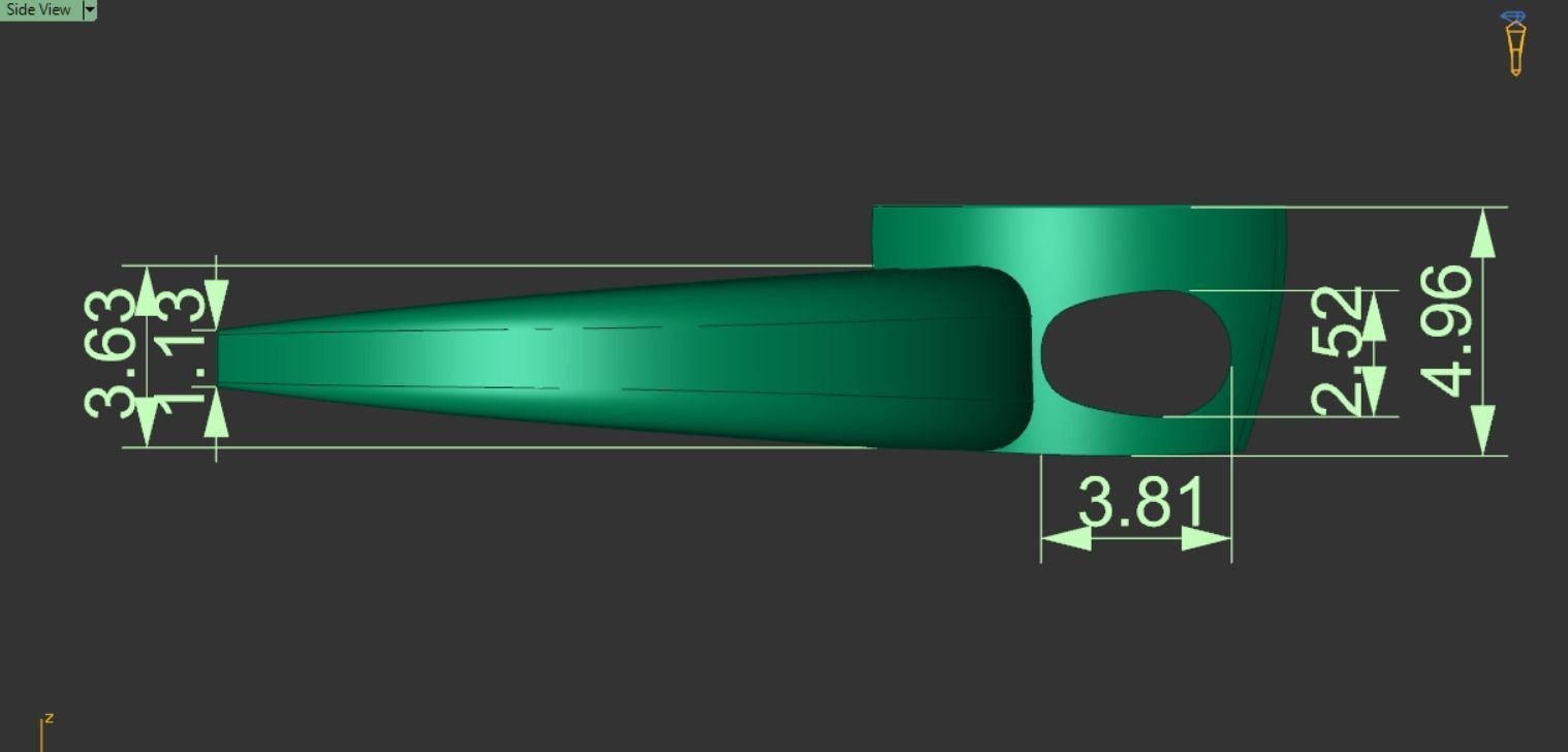 Moon pendant Lunar with a stone 3D print model_8