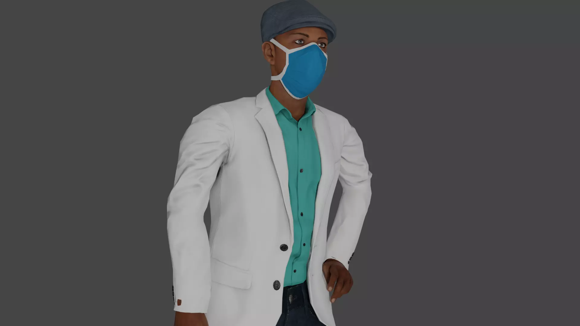 Rigged Male Character 28 3D model
