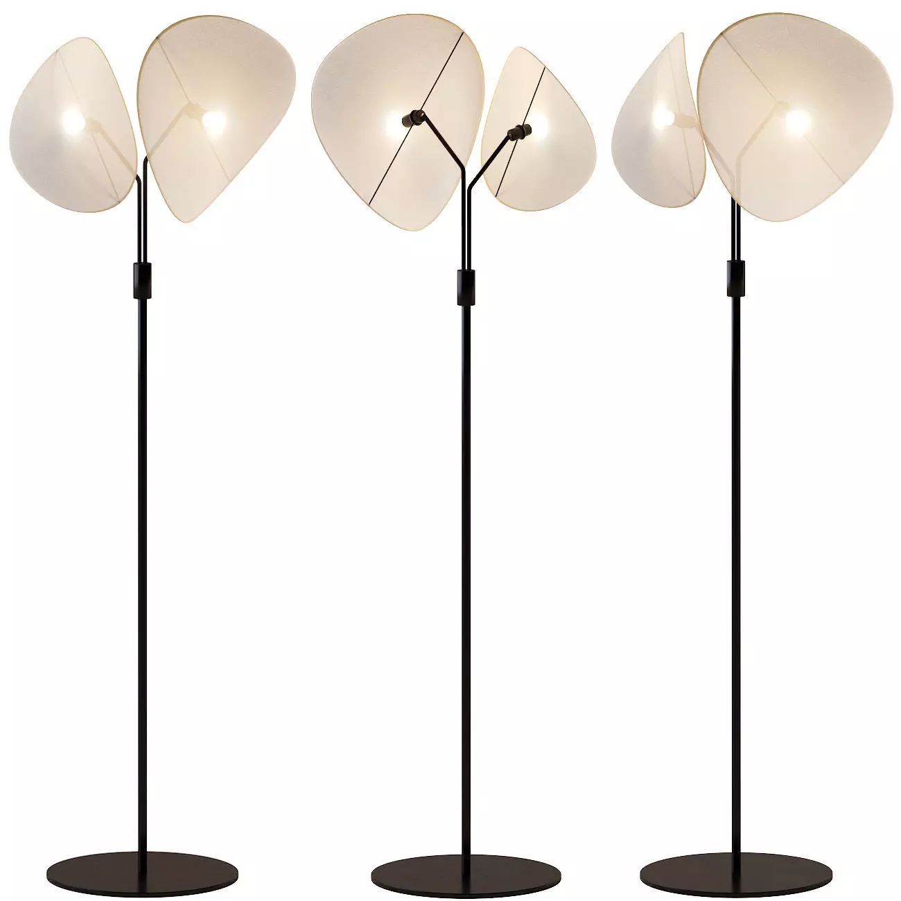 MANTA floor lamp with shade 3D model_0