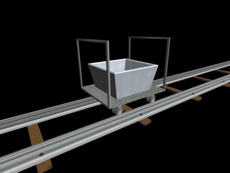 The push-trolley 3D model_0