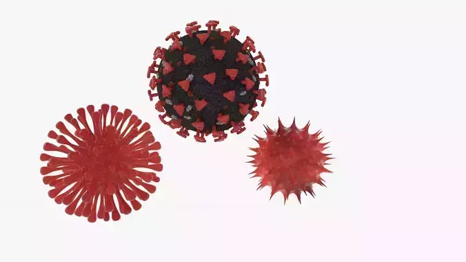 3D Corona Virus Covid 19 3D model