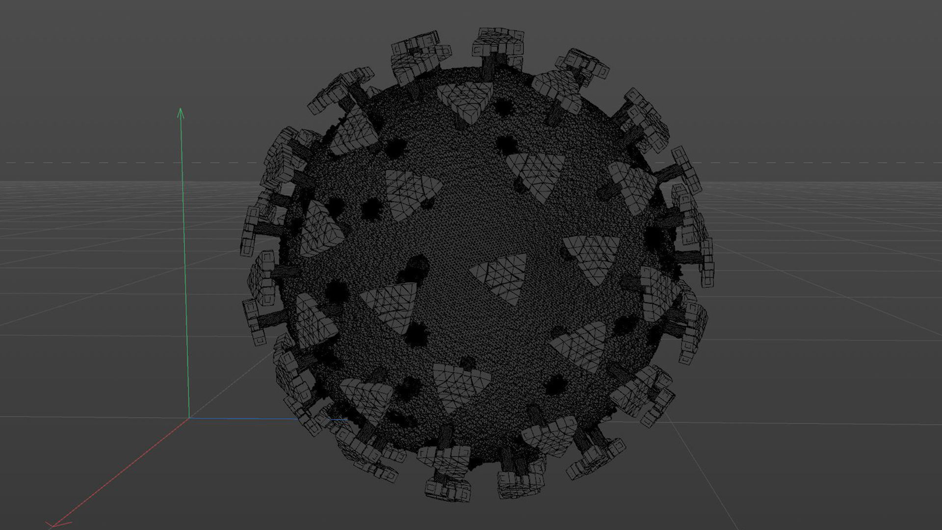 3D Corona Virus Covid 19 3D model_5