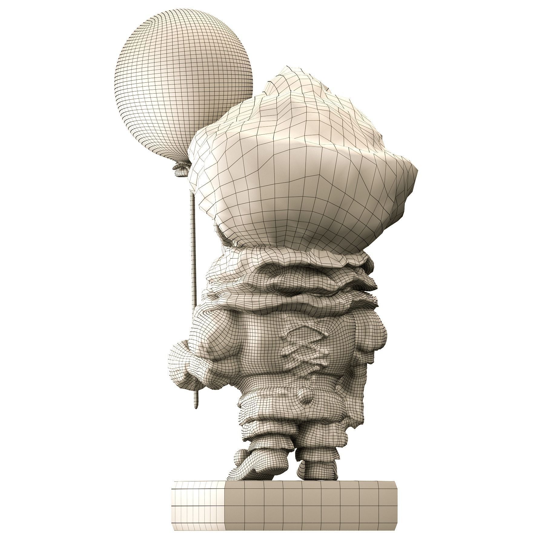 It 3d Model figurine with ball 3D print model_13
