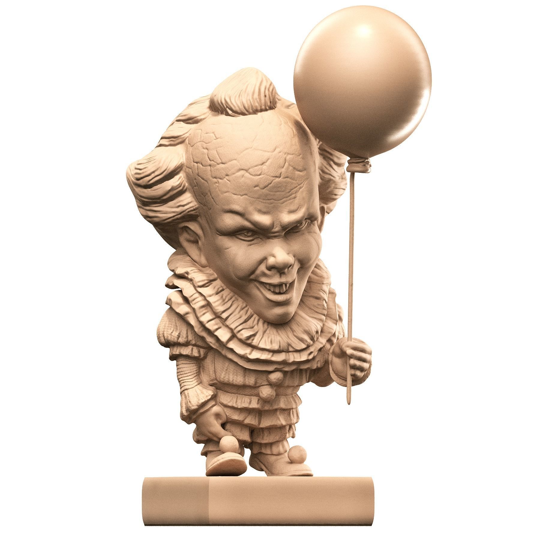 It 3d Model figurine with ball 3D print model_18