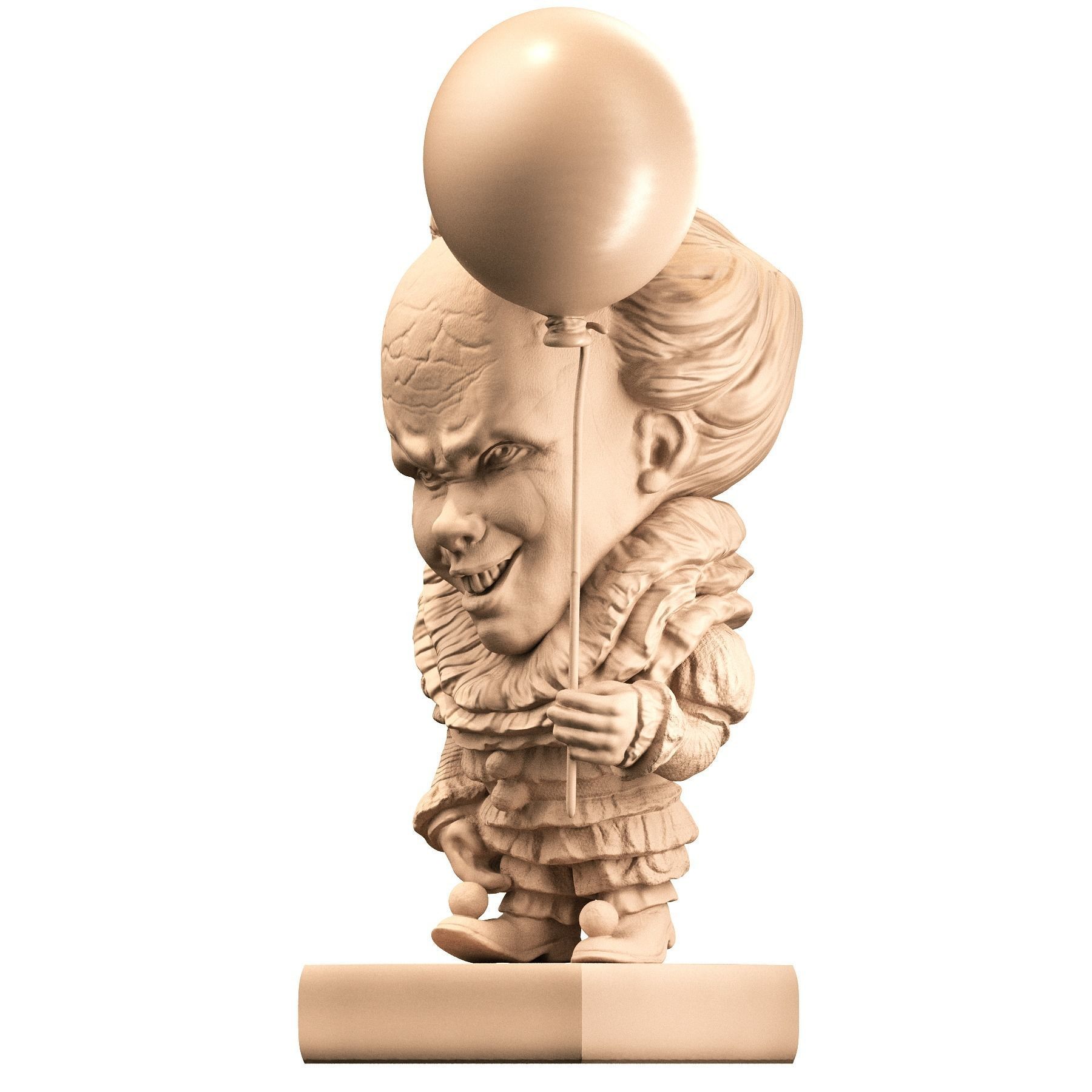 It 3d Model figurine with ball 3D print model_19