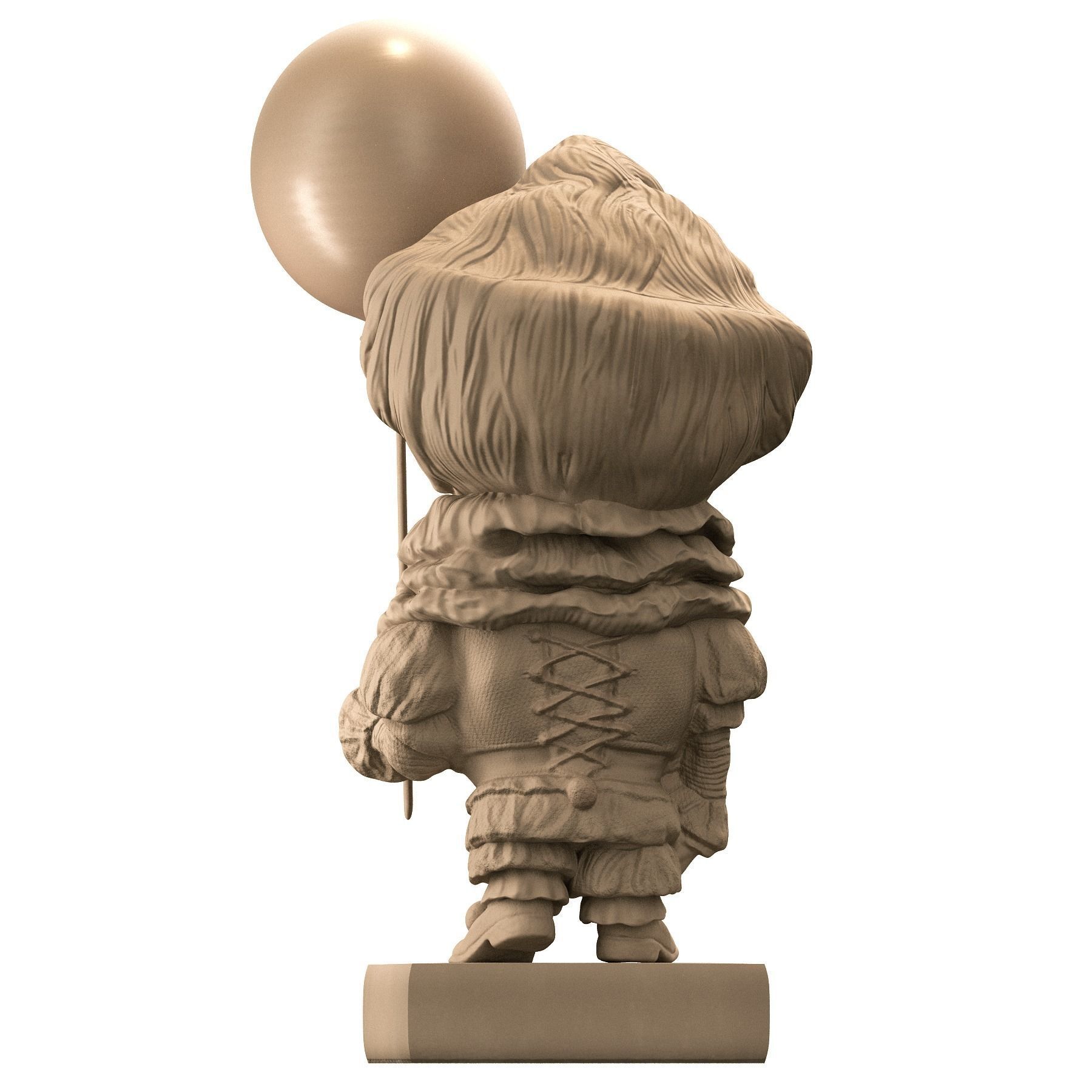 It 3d Model figurine with ball 3D print model_22