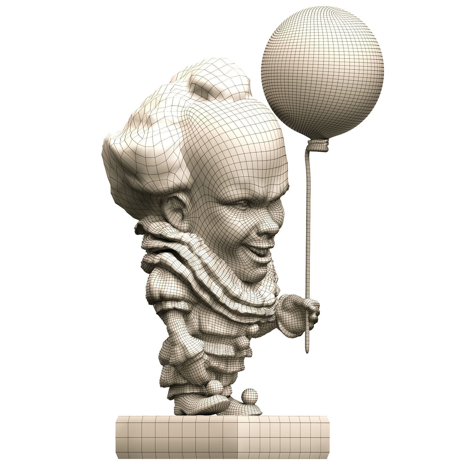 It 3d Model figurine with ball 3D print model_14