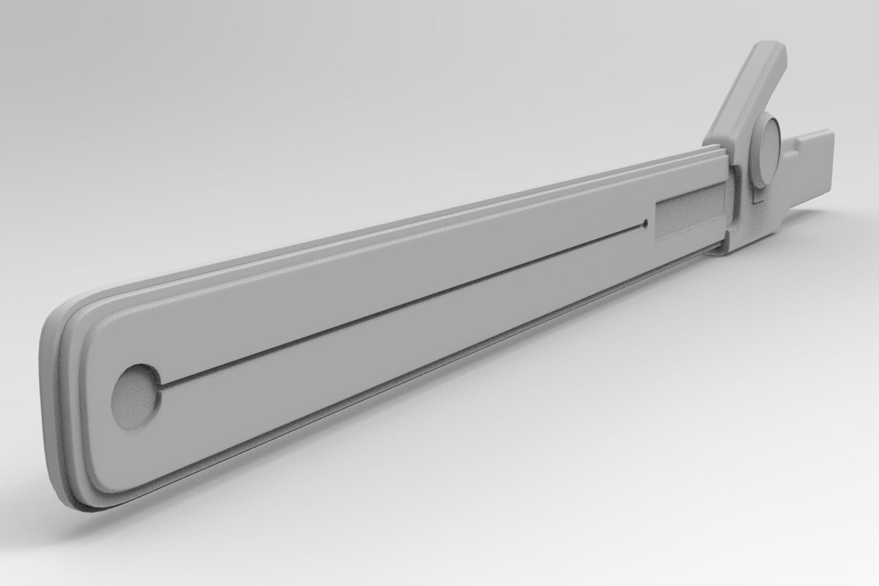 Valorant Spectrum Knife Low-poly 3D model_9