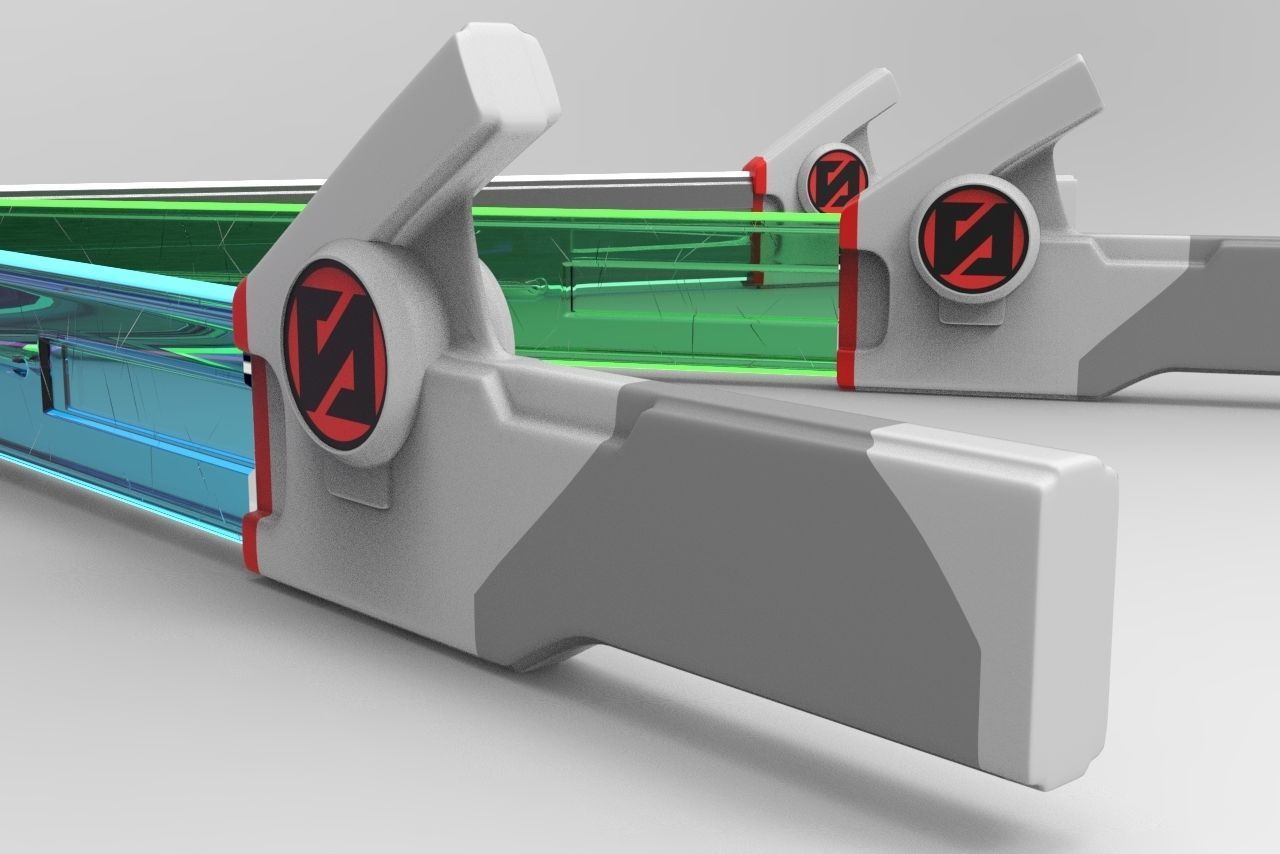Valorant Spectrum Knife Low-poly 3D model_5