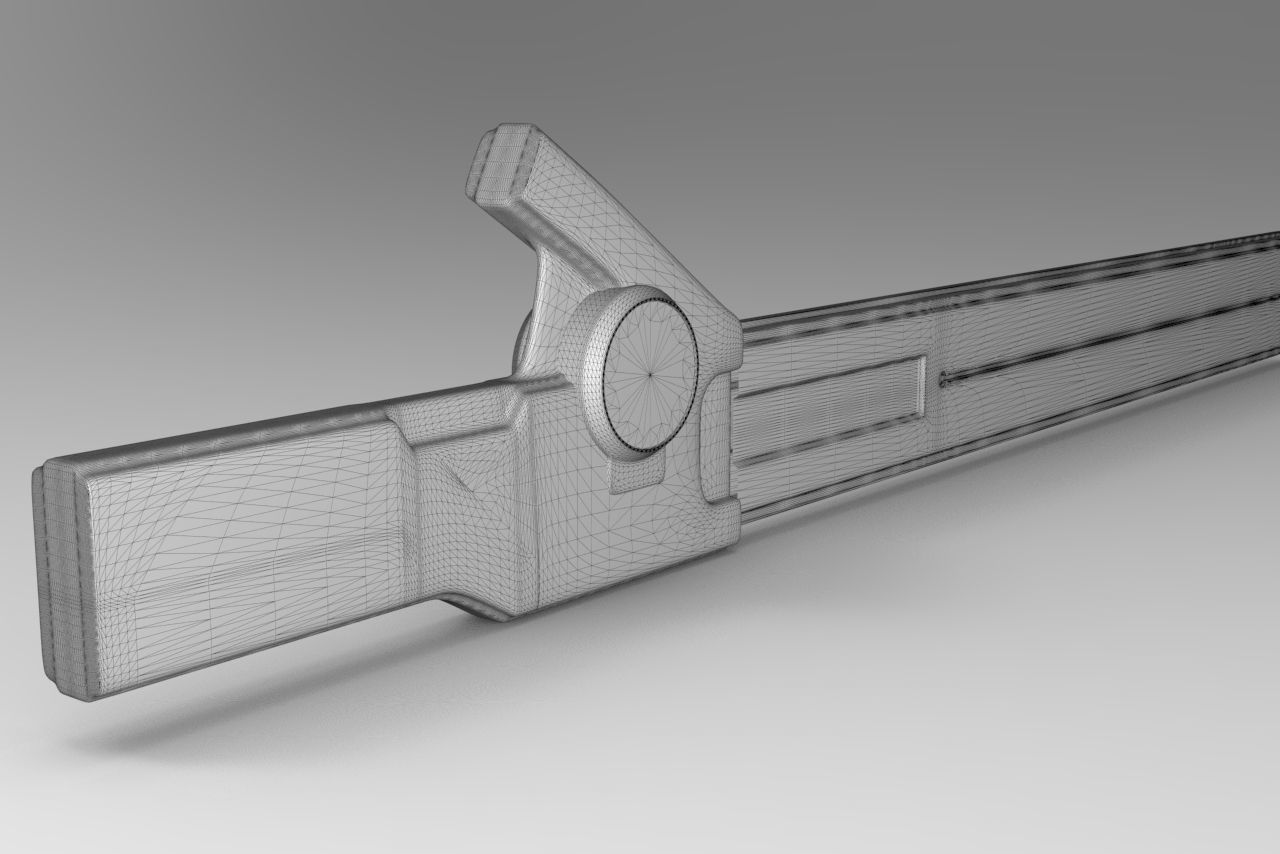 Valorant Spectrum Knife Low-poly 3D model_7