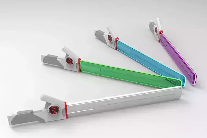 Valorant Spectrum Knife Low-poly 3D model
