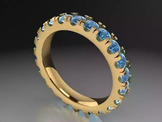 Eternity halo ring 433 3D print model