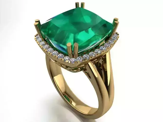 Cushion halo ring 434