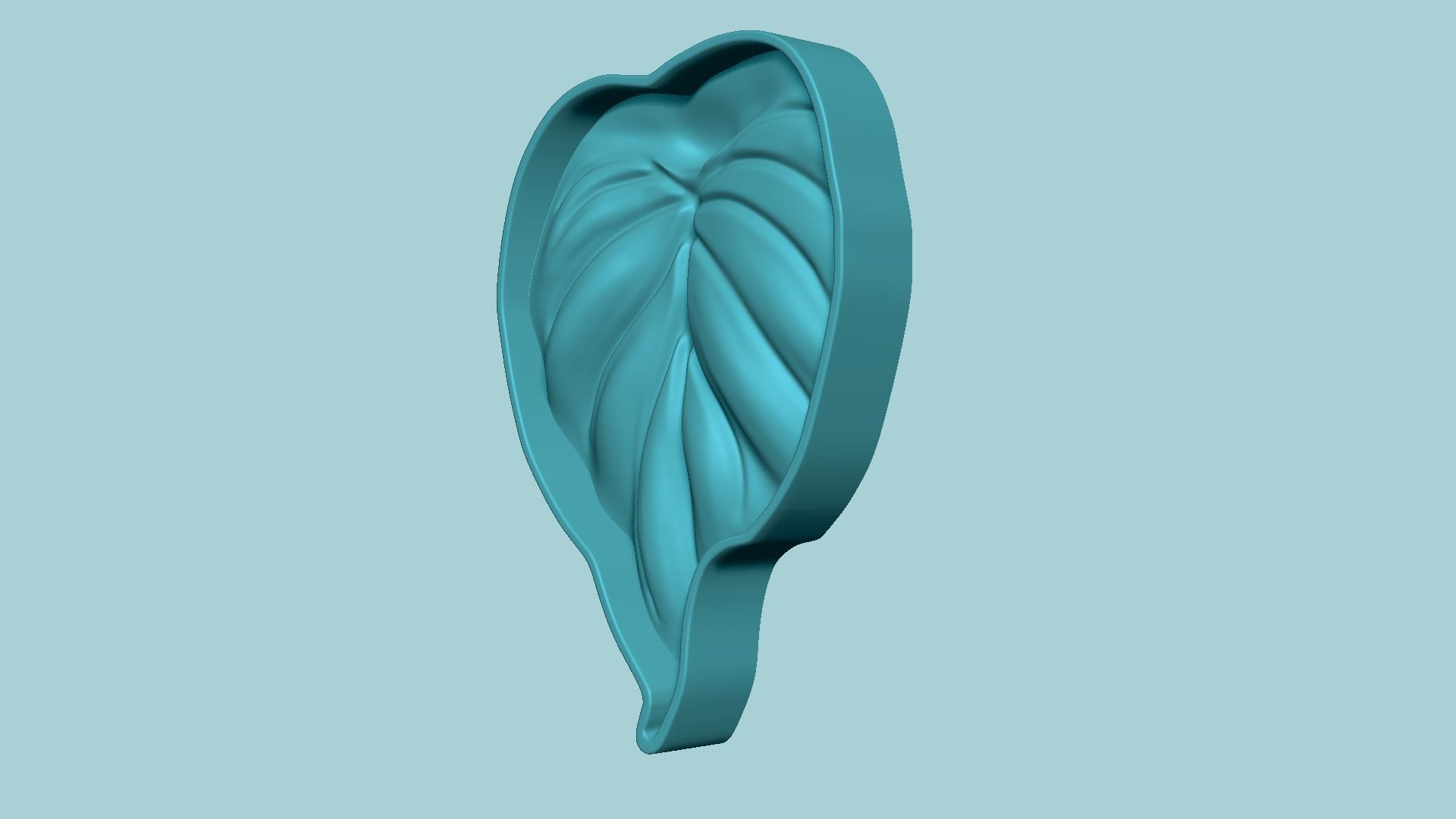 Alocasia Cucullata Leaf - Molding Arrangement EVA Foam Craft 3D print model_9