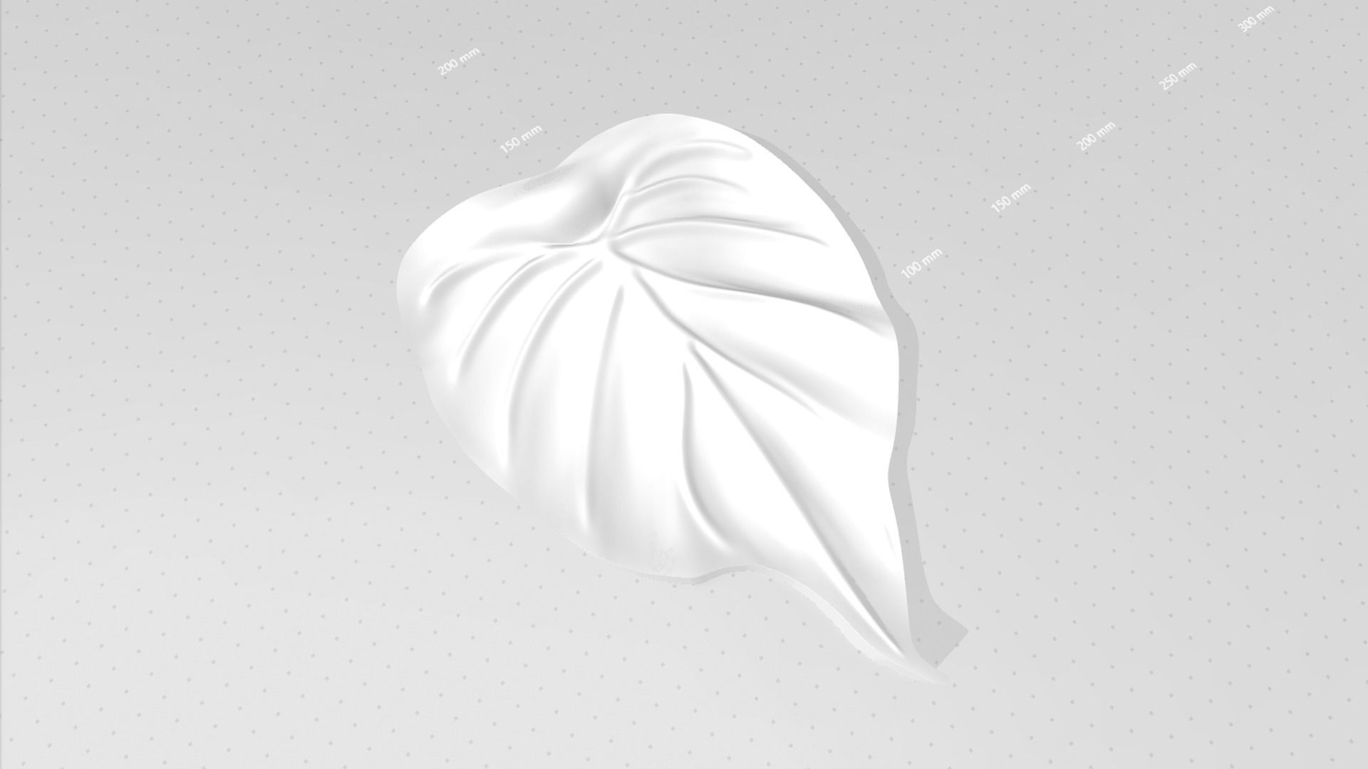 Alocasia Cucullata Leaf - Molding Arrangement EVA Foam Craft 3D print model_15