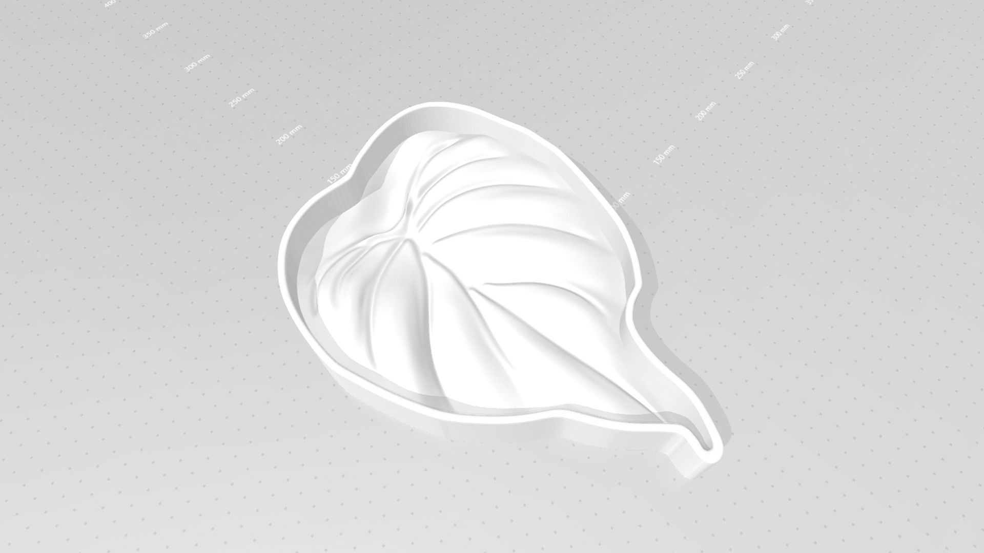 Alocasia Cucullata Leaf - Molding Arrangement EVA Foam Craft 3D print model_18