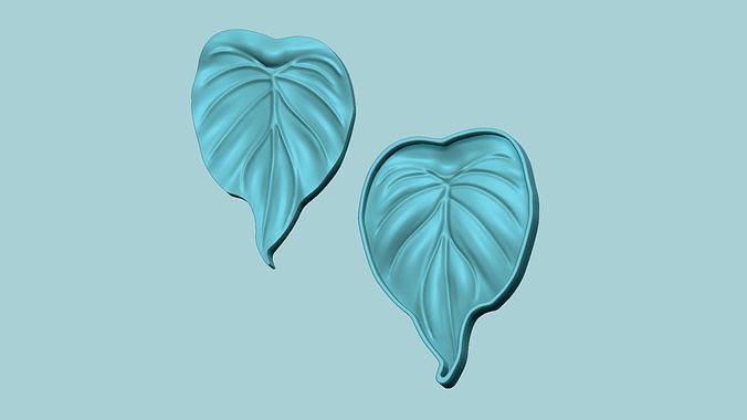 Alocasia Cucullata Leaf - Molding Arrangement EVA Foam Craft 3D print model
