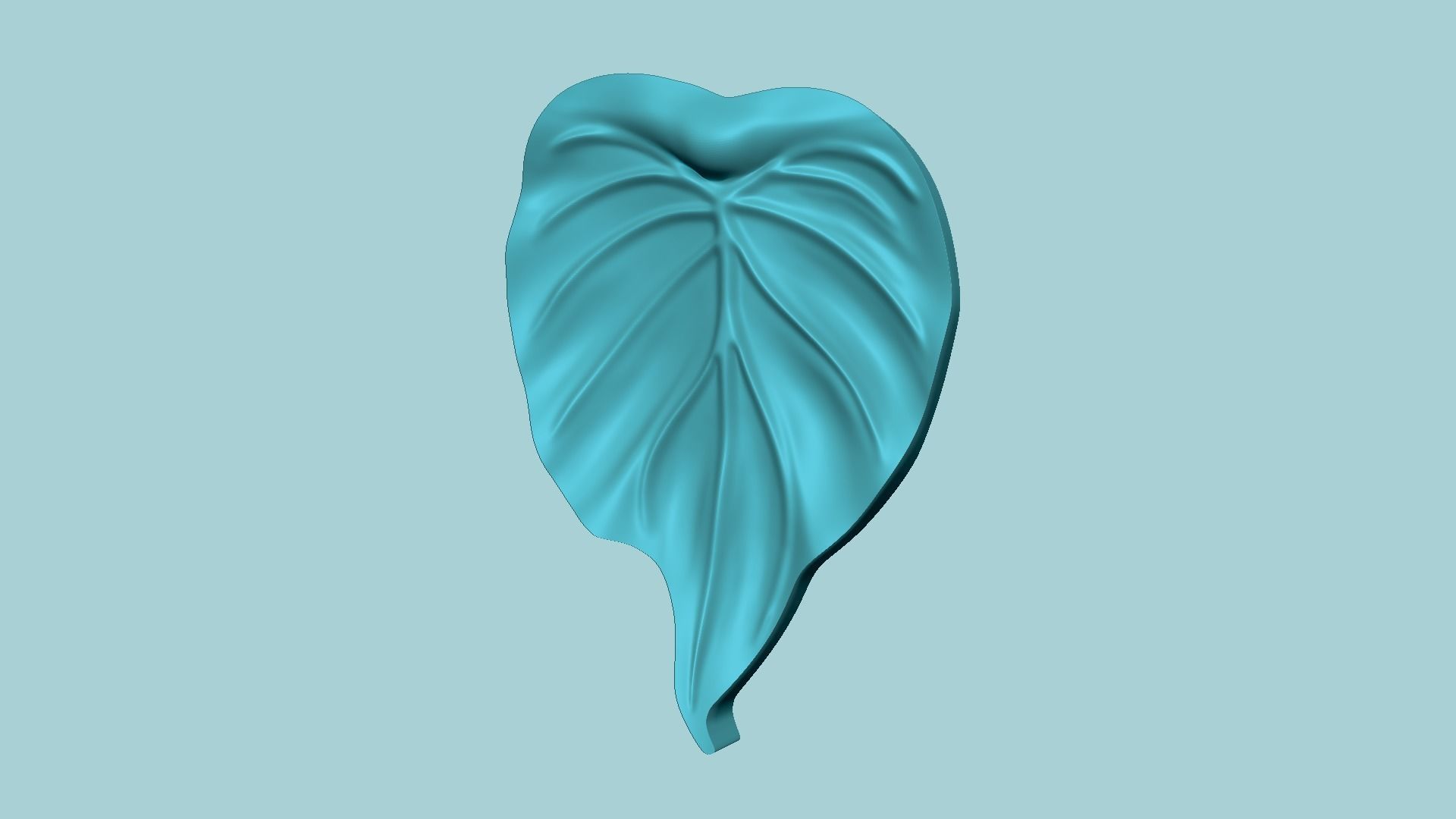 Alocasia Cucullata Leaf - Molding Arrangement EVA Foam Craft 3D print model_3
