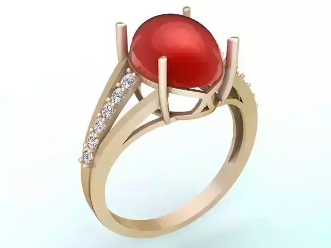 Gemstone Rings - Oval stone ring - Womens Rings