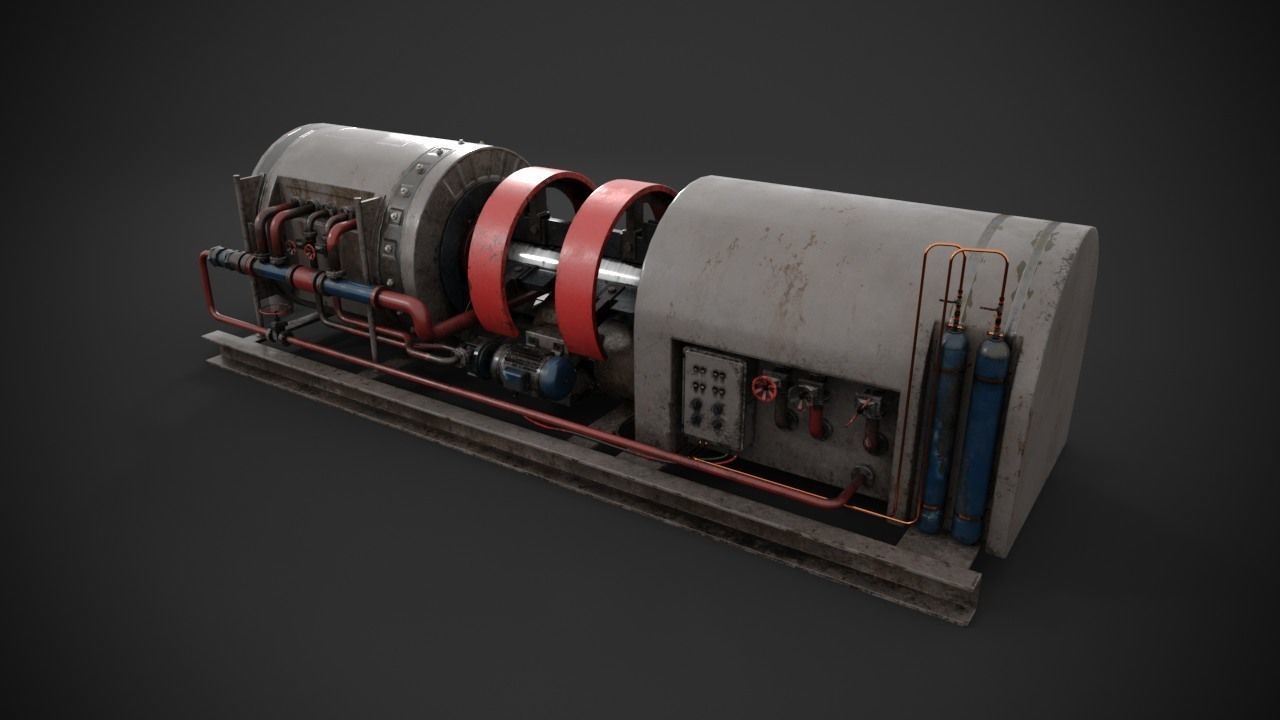 Industrial device 3D model_4