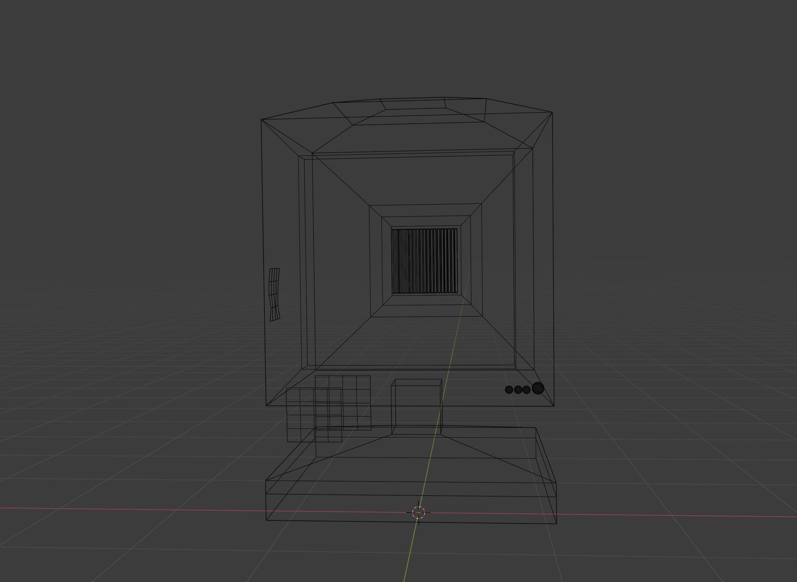 90s Low-Poly computer Low-poly 3D model_5