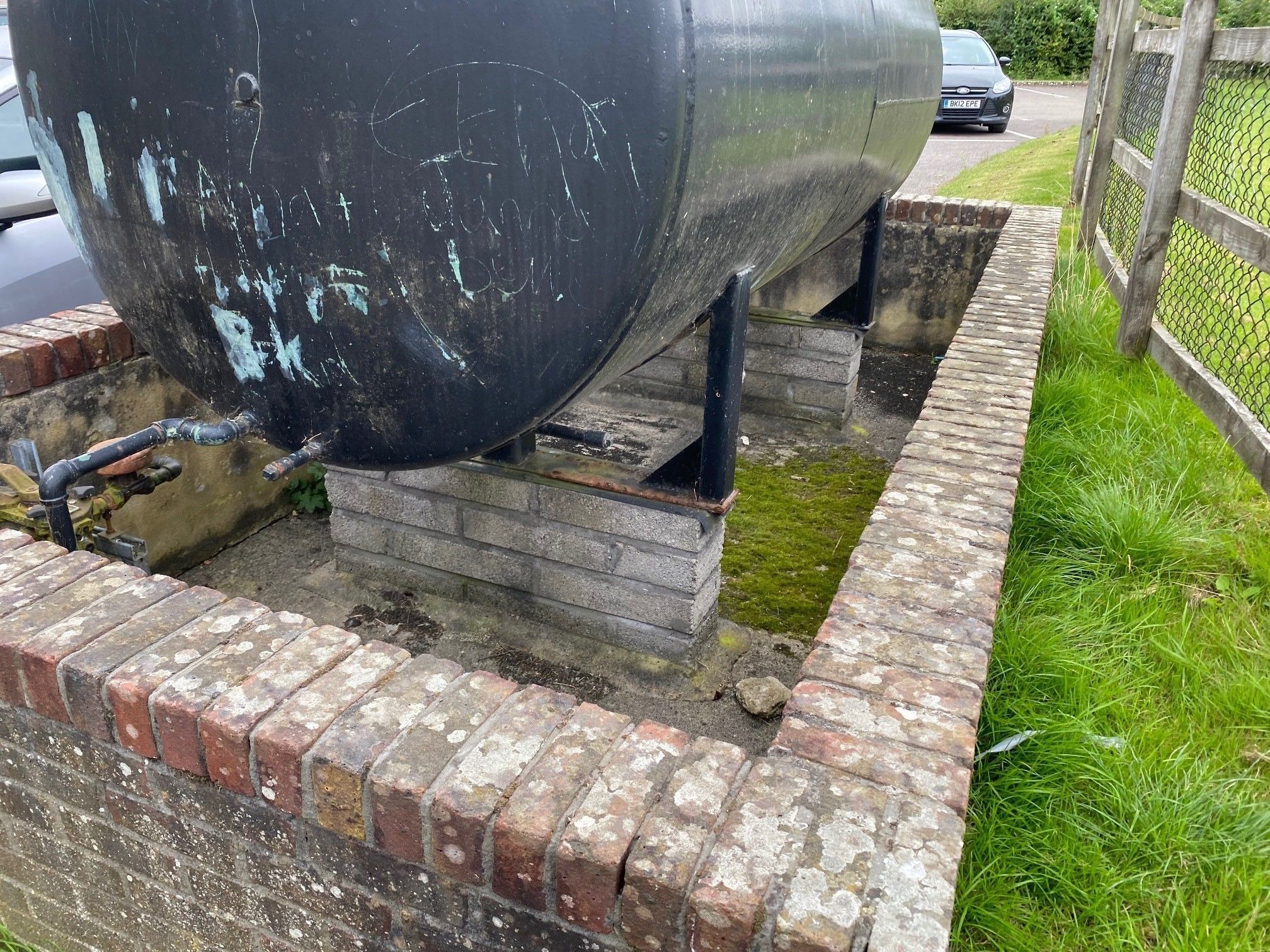 Model Railway Oil Tank with Brick Bund 3D print model_22