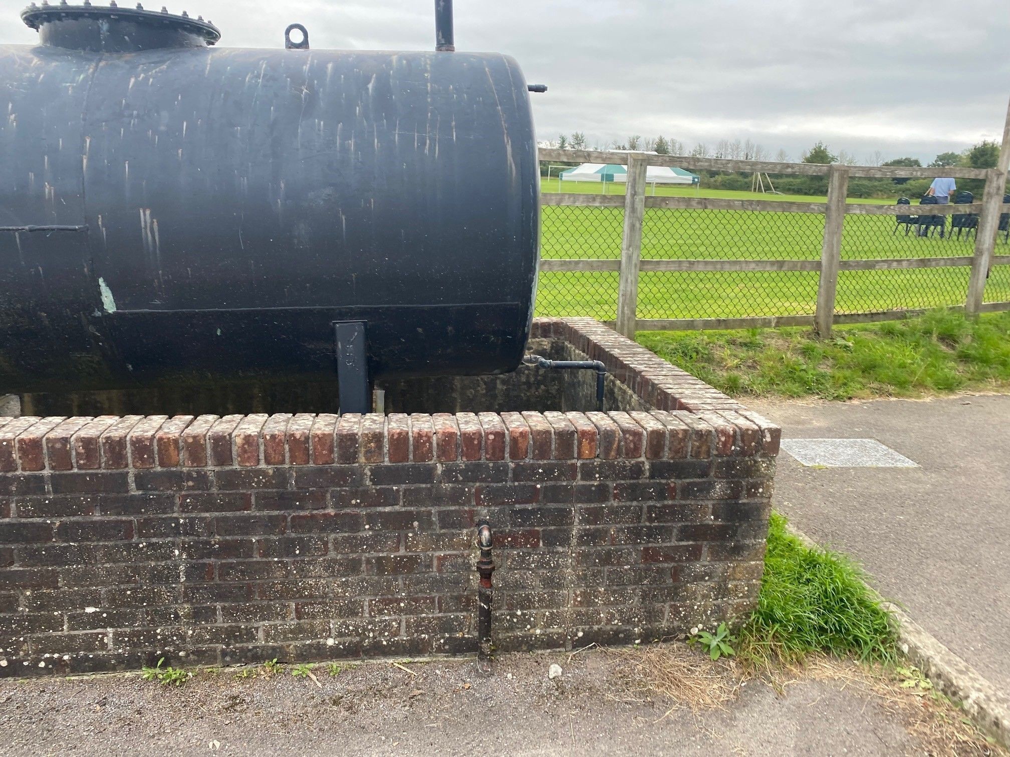 Model Railway Oil Tank with Brick Bund 3D print model_24