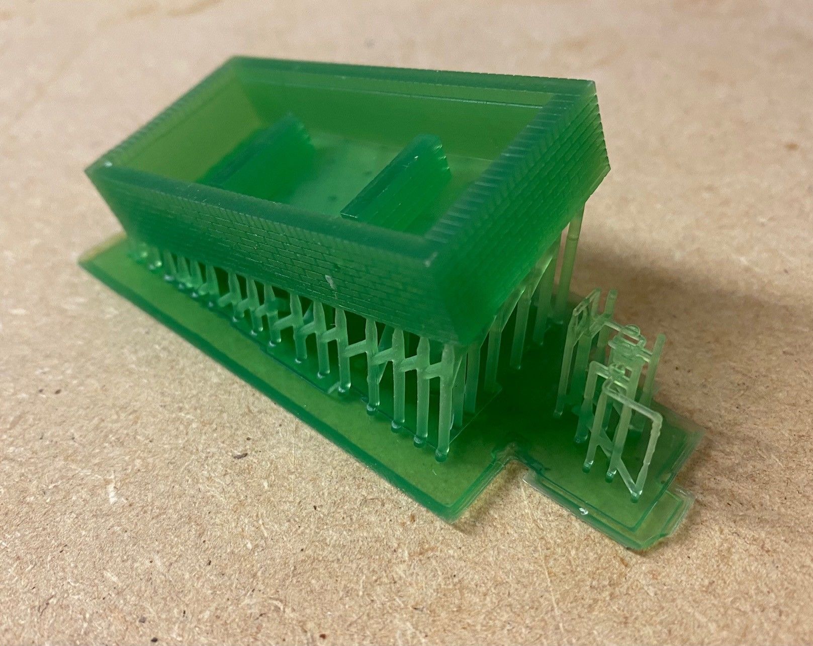 Model Railway Oil Tank with Brick Bund 3D print model_4