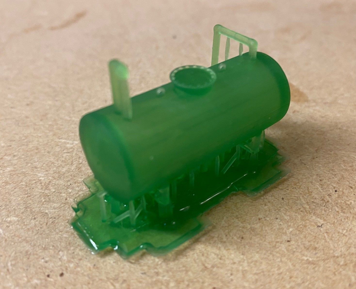 Model Railway Oil Tank with Brick Bund 3D print model_3