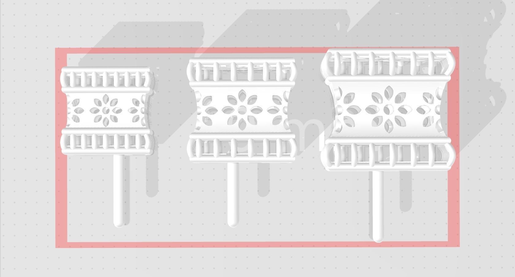 3 size stl beeds 3D print model_1