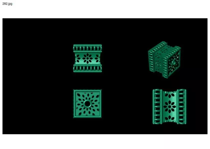 3 size stl beeds 3D print model_0