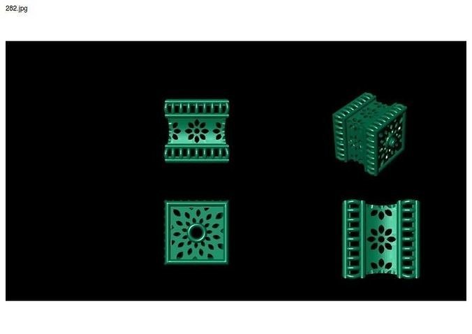 3 size stl beeds 3D print model