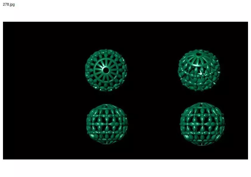 3 size stl beeds 3D print model_0