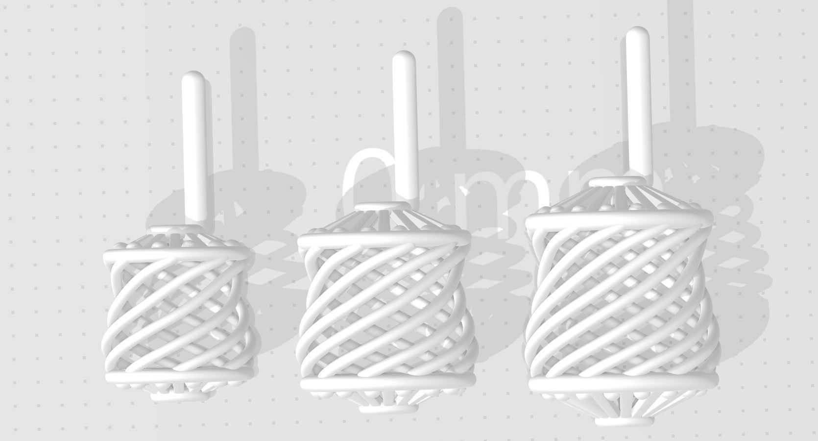 3 size stl beeds 3D print model_1