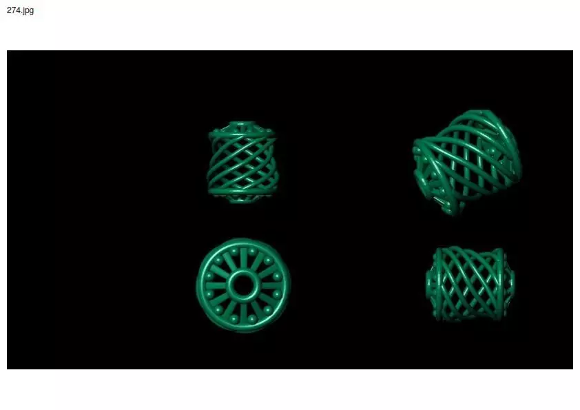 3 size stl beeds 3D print model_0