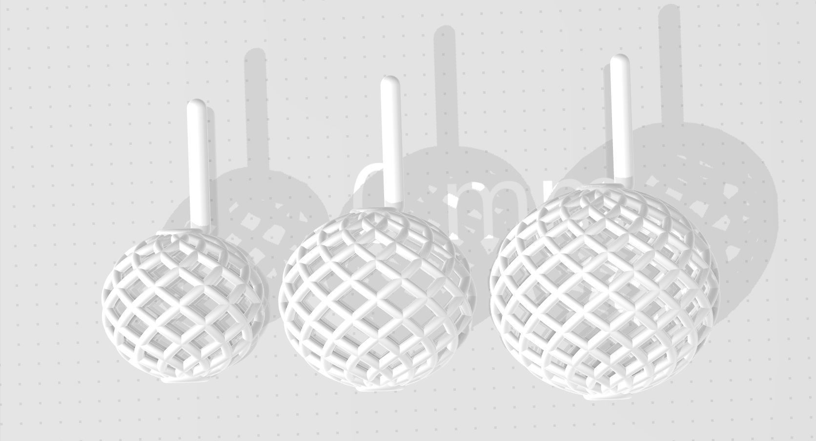 3 size stl beeds 3D print model_1