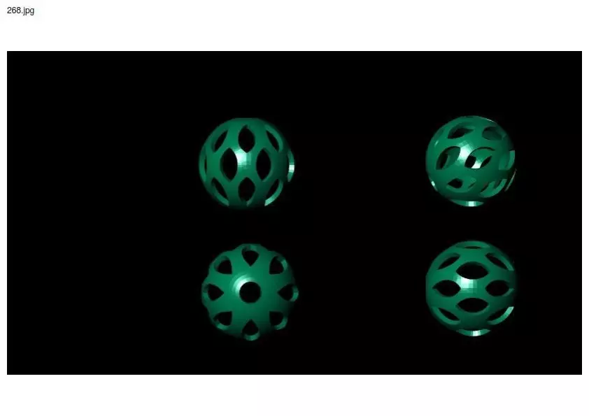 3 size stl beeds 3D print model_0