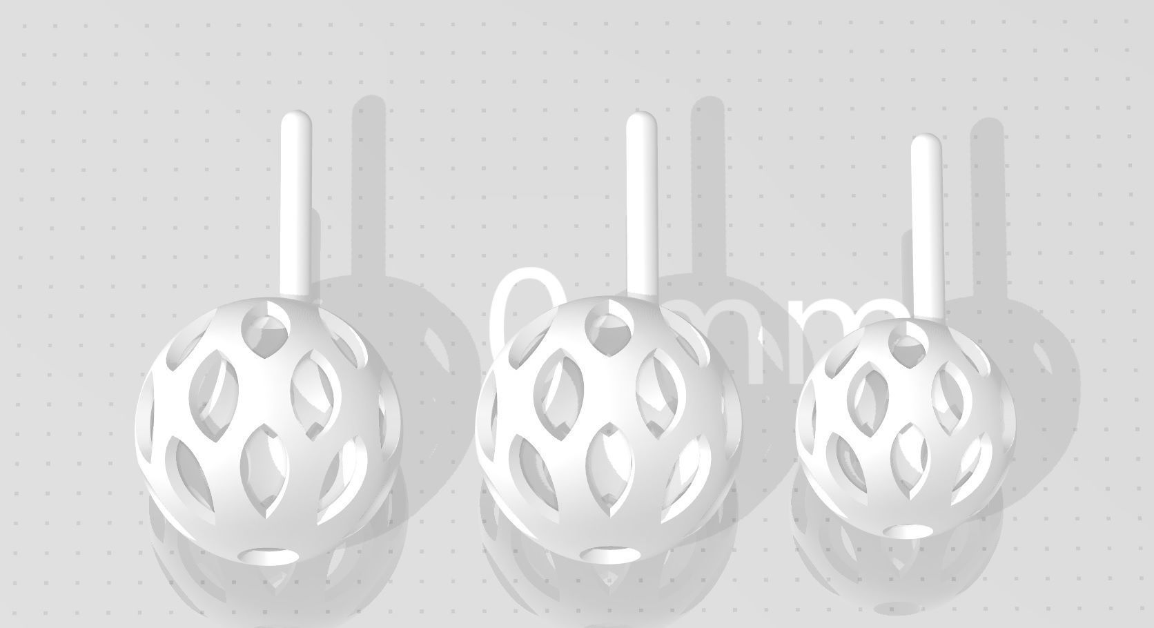 3 size stl beeds 3D print model_1