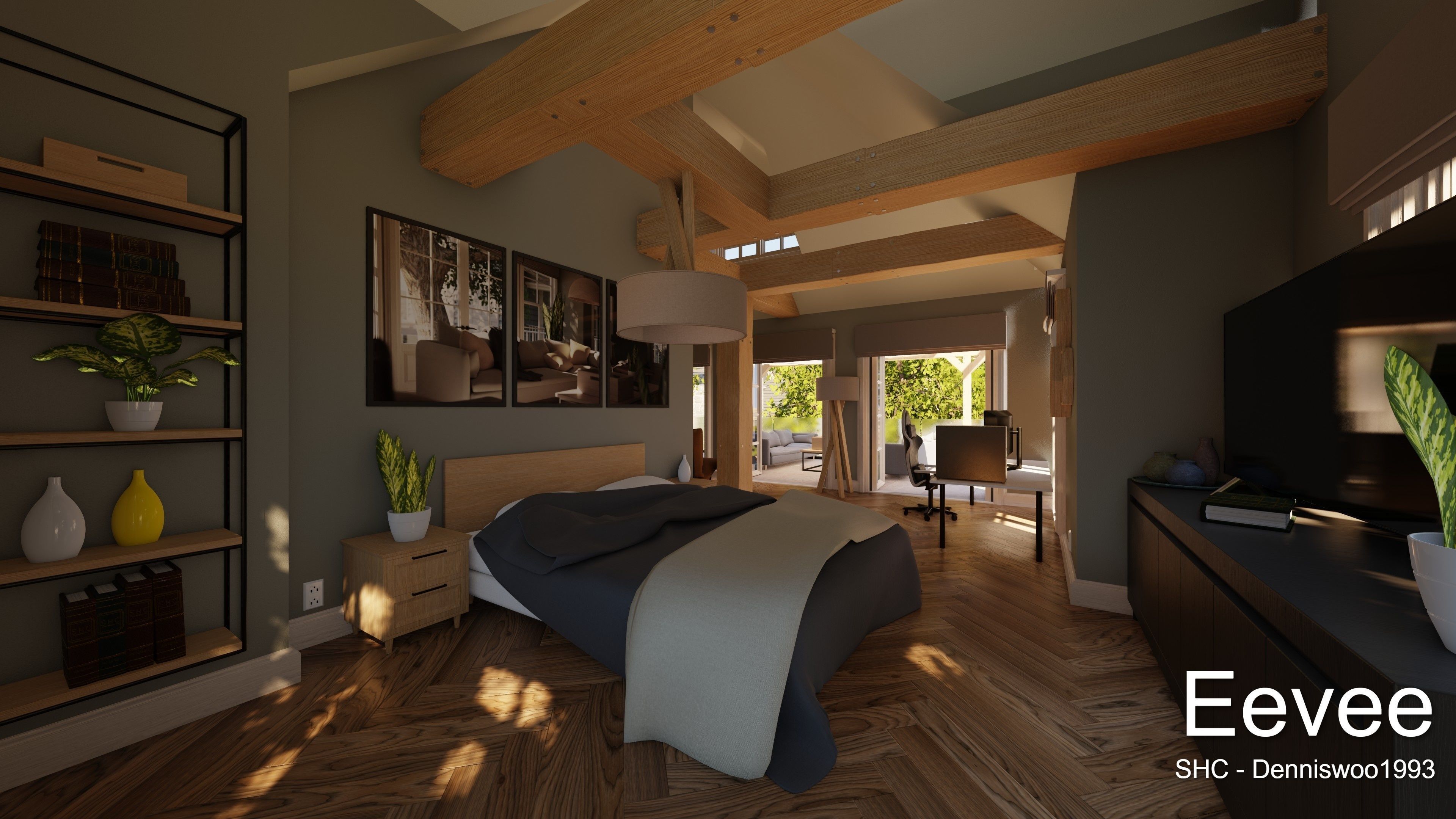 Large Mansion 2021 Blender Eevee and Cycles 1 3D model_65