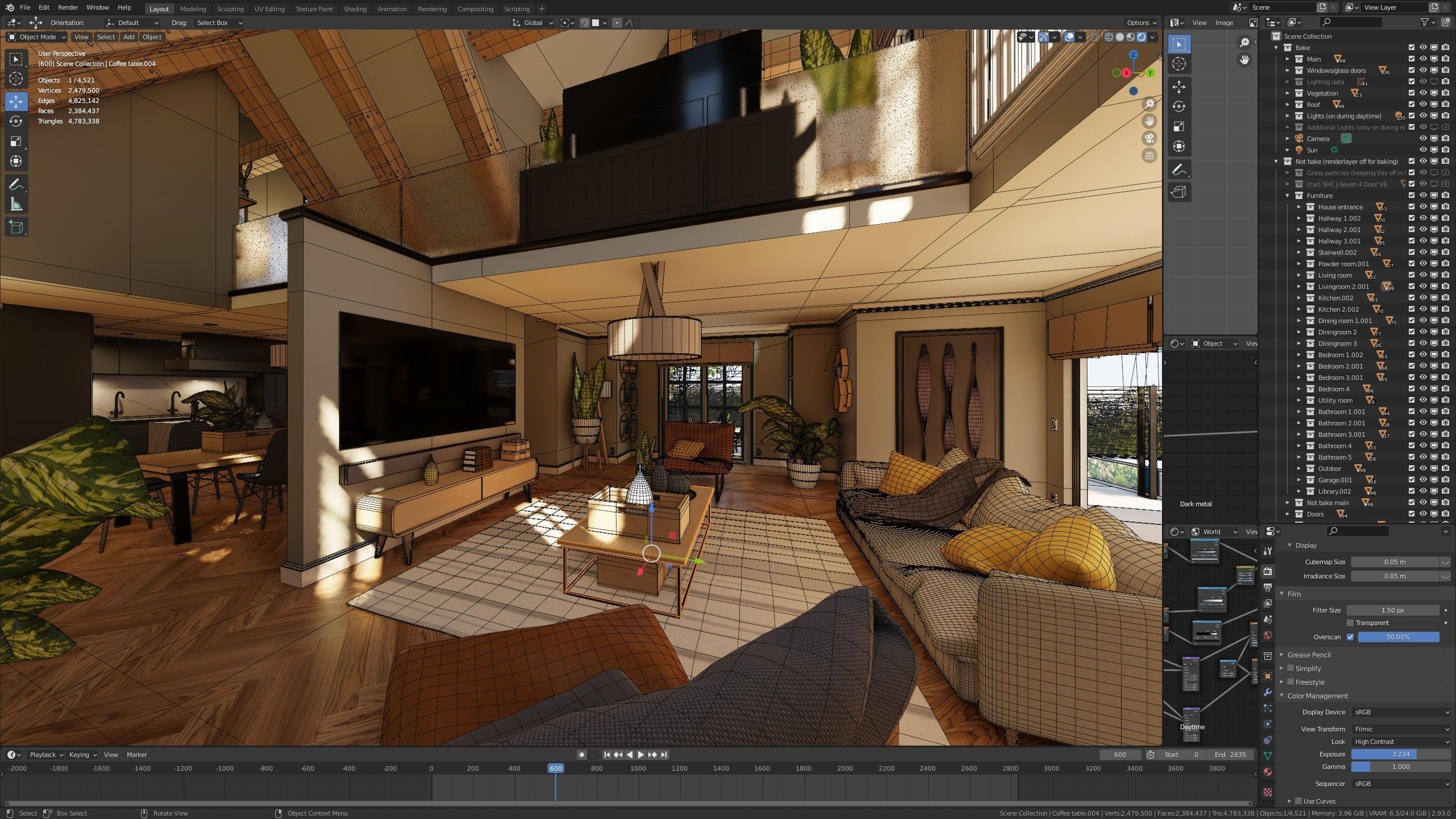 Large Mansion 2021 Blender Eevee and Cycles 1 3D model_109