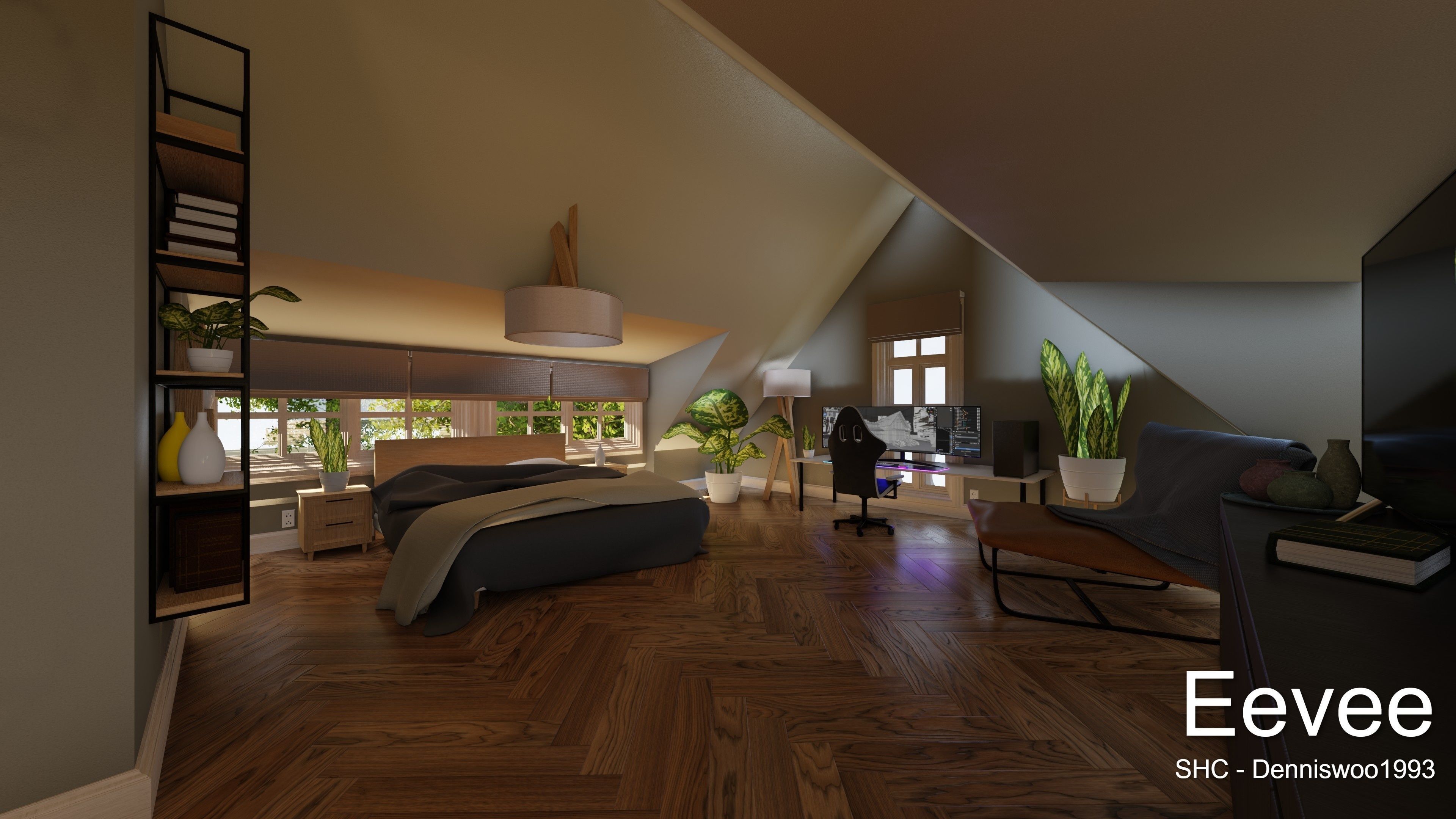 Large Mansion 2021 Blender Eevee and Cycles 1 3D model_84