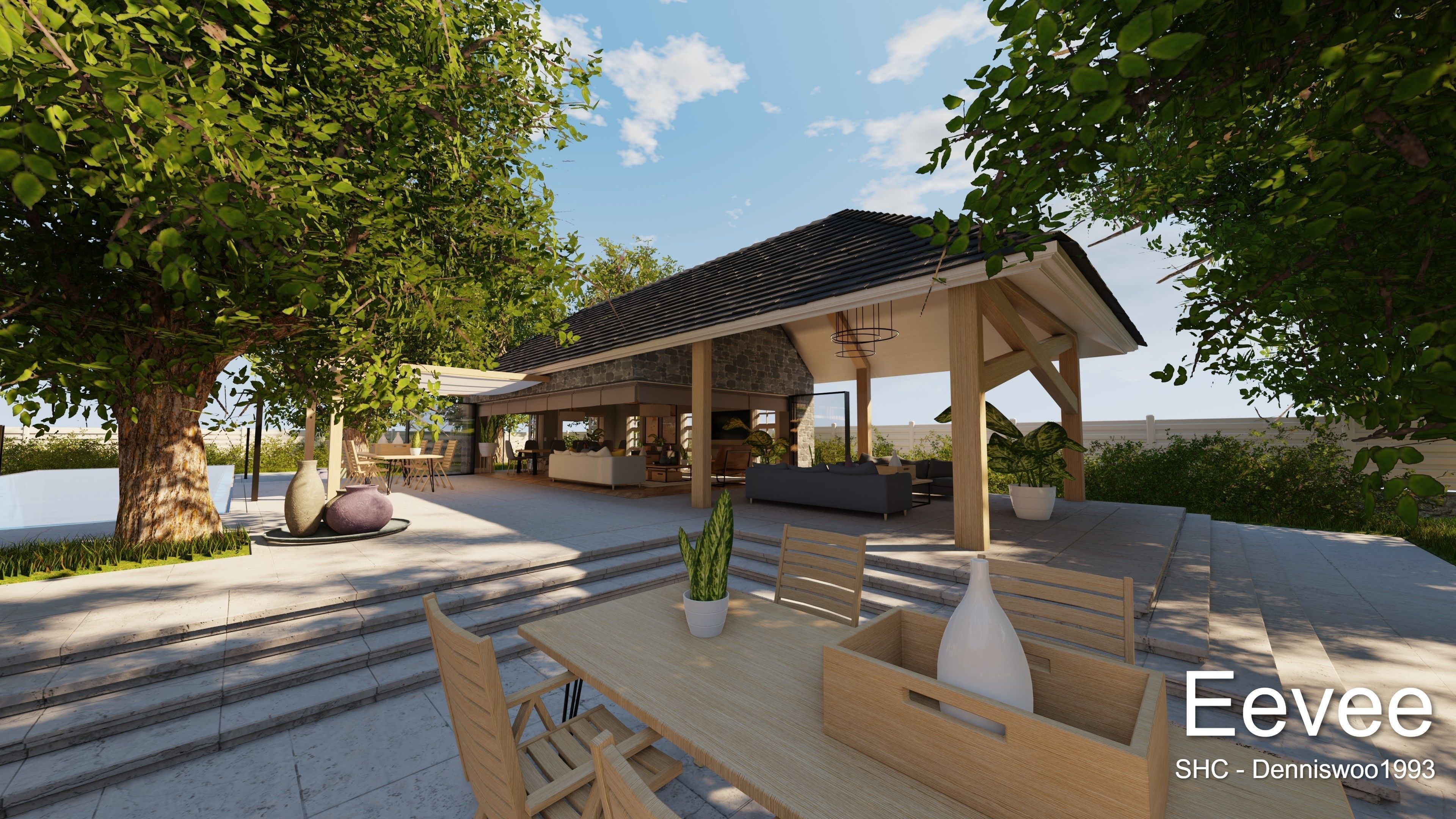 Large Mansion 2021 Blender Eevee and Cycles 1 3D model_90