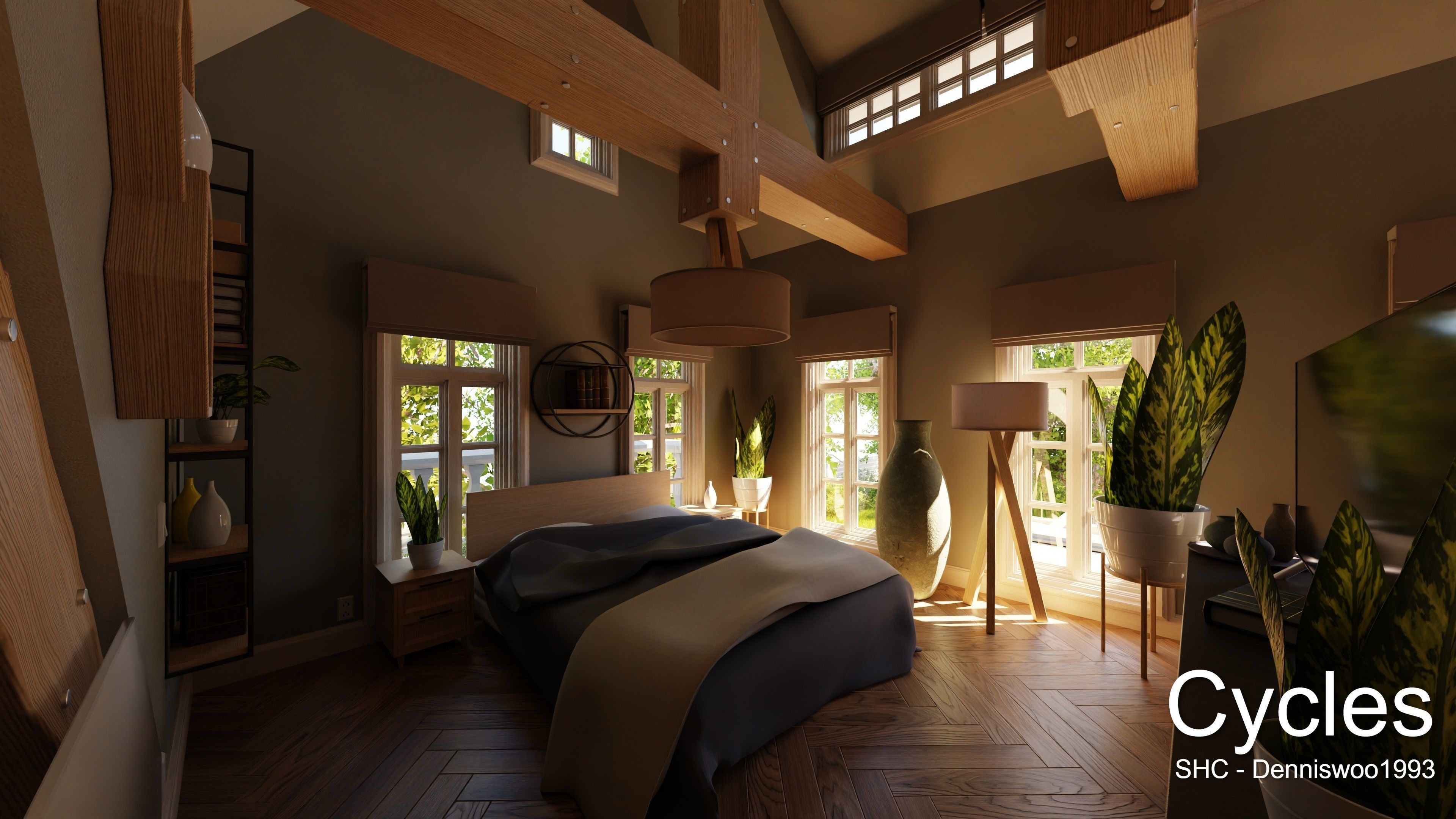 Large Mansion 2021 Blender Eevee and Cycles 1 3D model_23