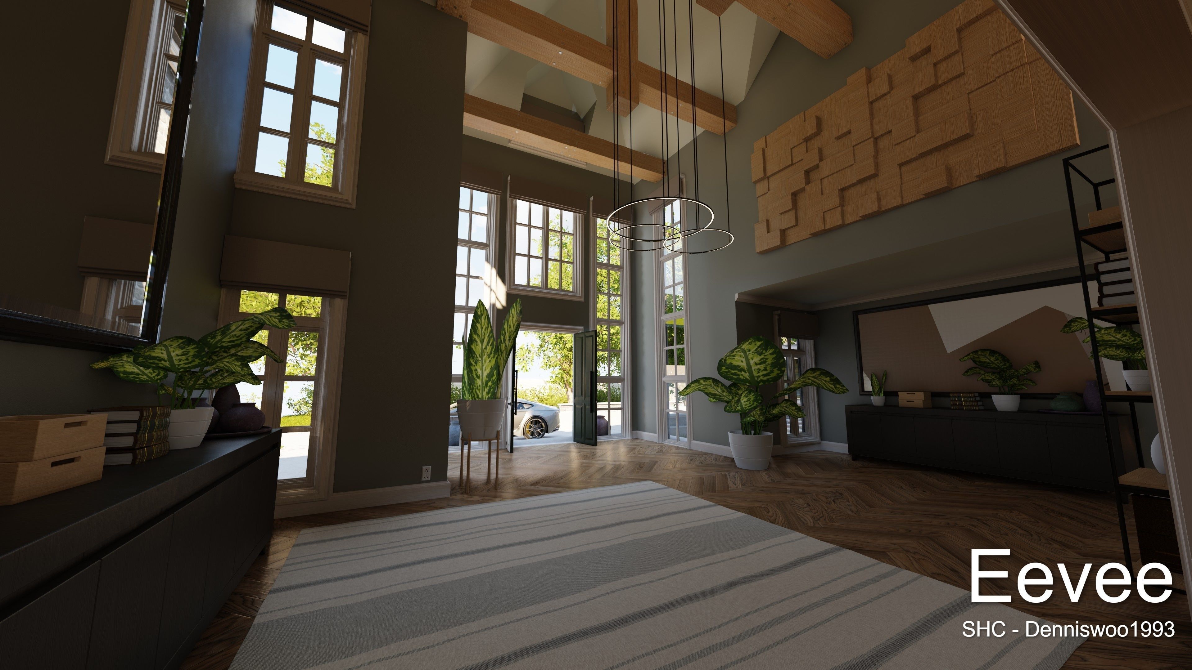 Large Mansion 2021 Blender Eevee and Cycles 1 3D model_42