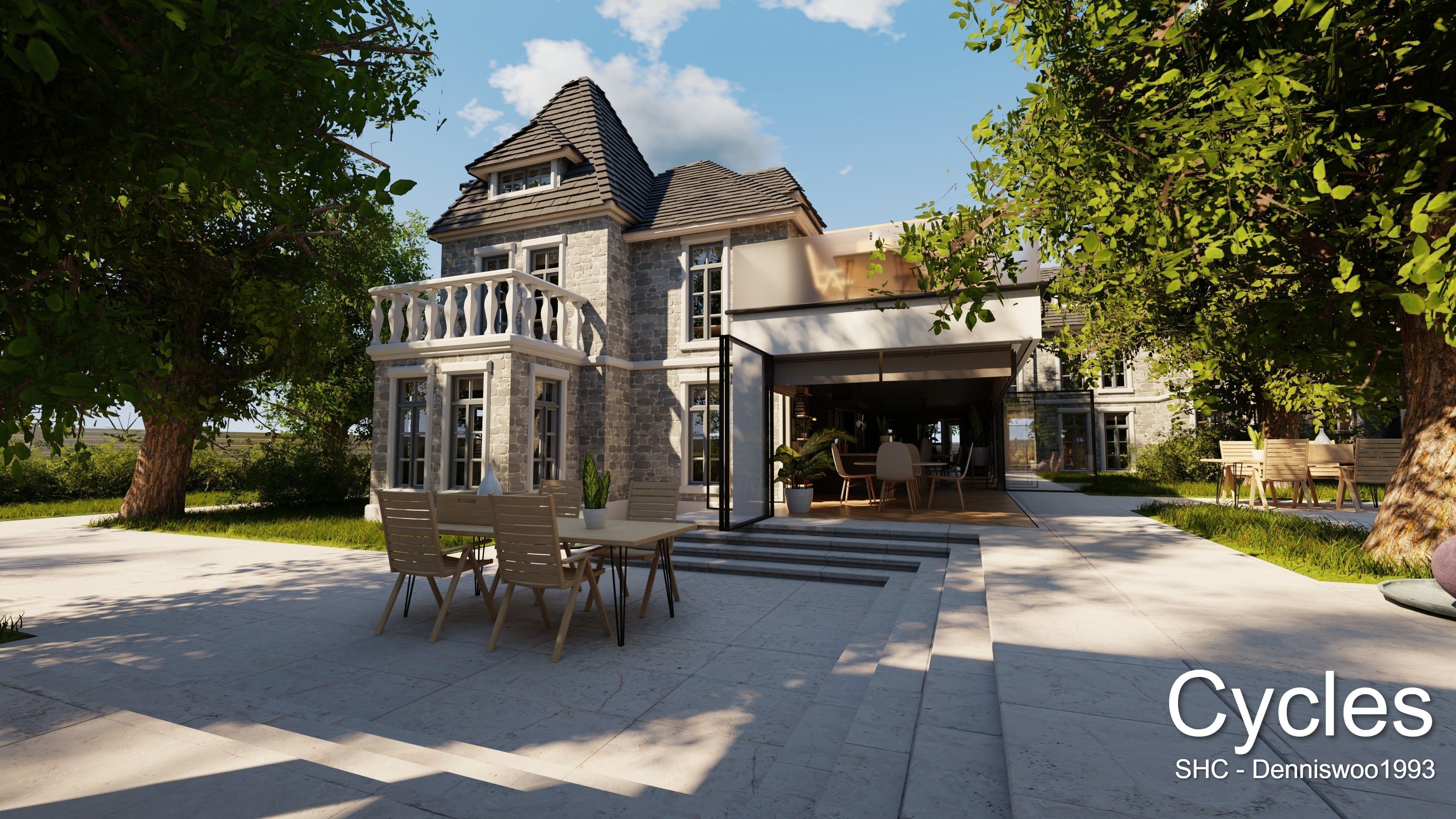 Large Mansion 2021 Blender Eevee and Cycles 1 3D model_31