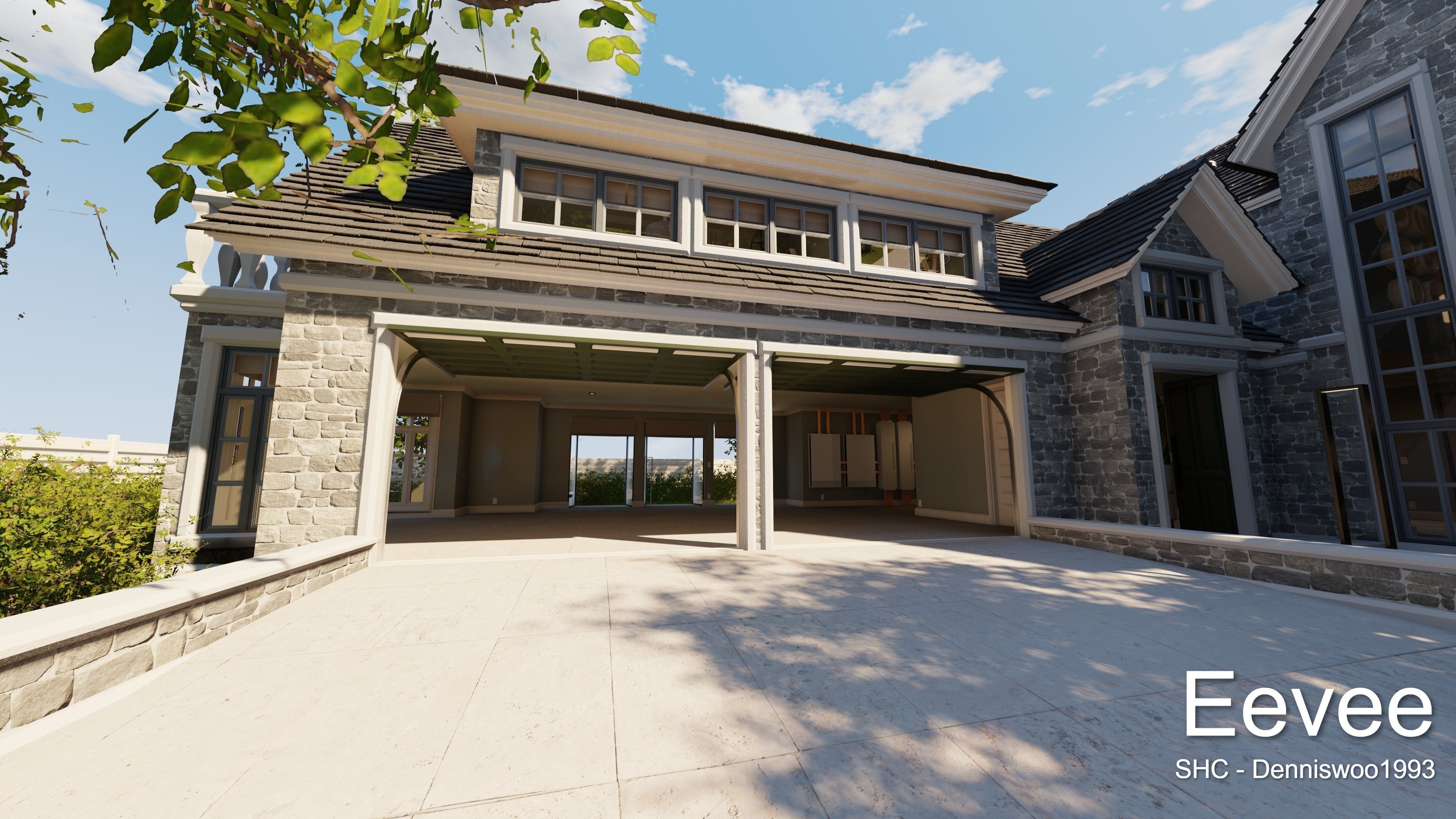 Large Mansion 2021 Blender Eevee and Cycles 1 3D model_62
