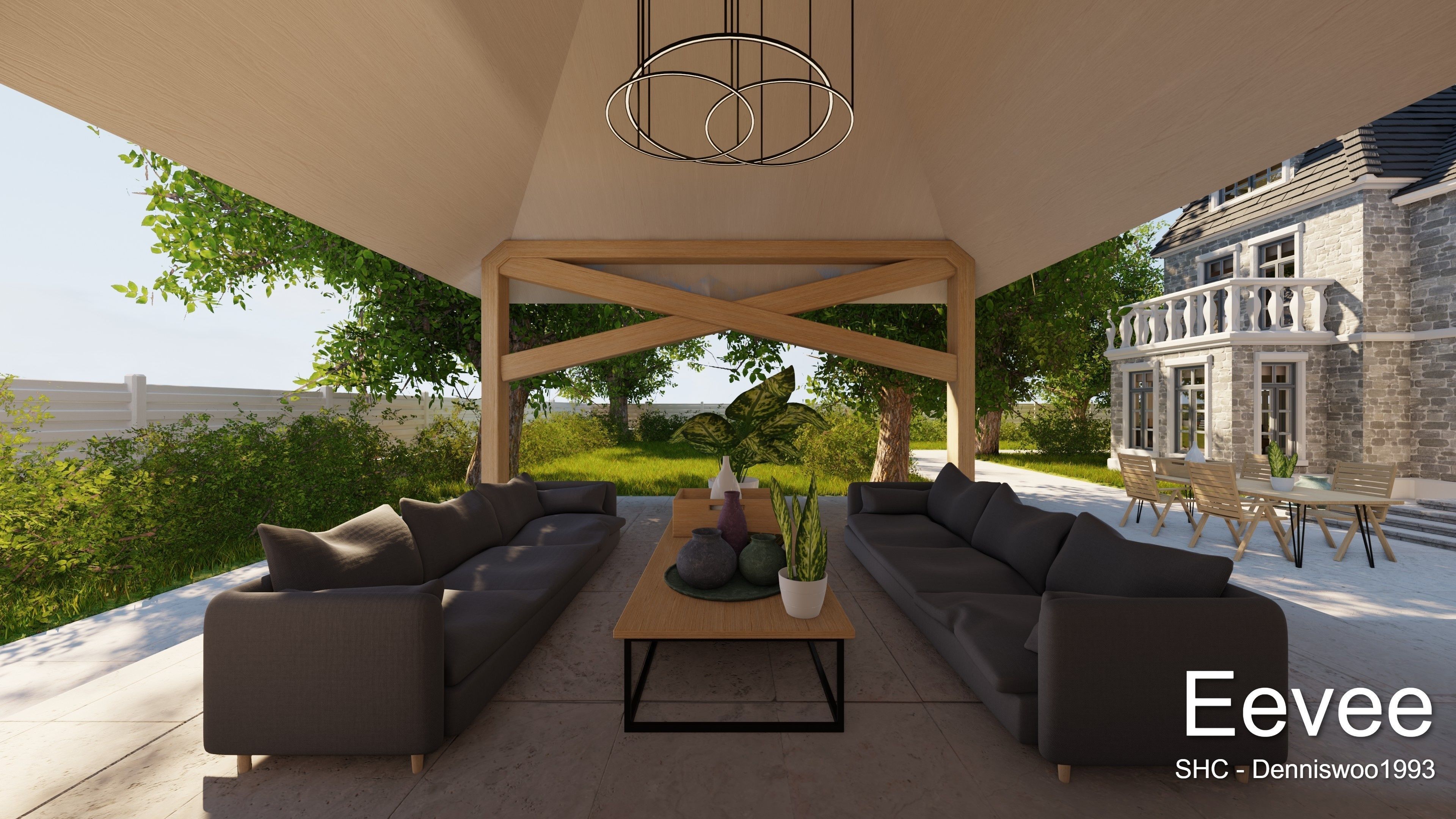 Large Mansion 2021 Blender Eevee and Cycles 1 3D model_91